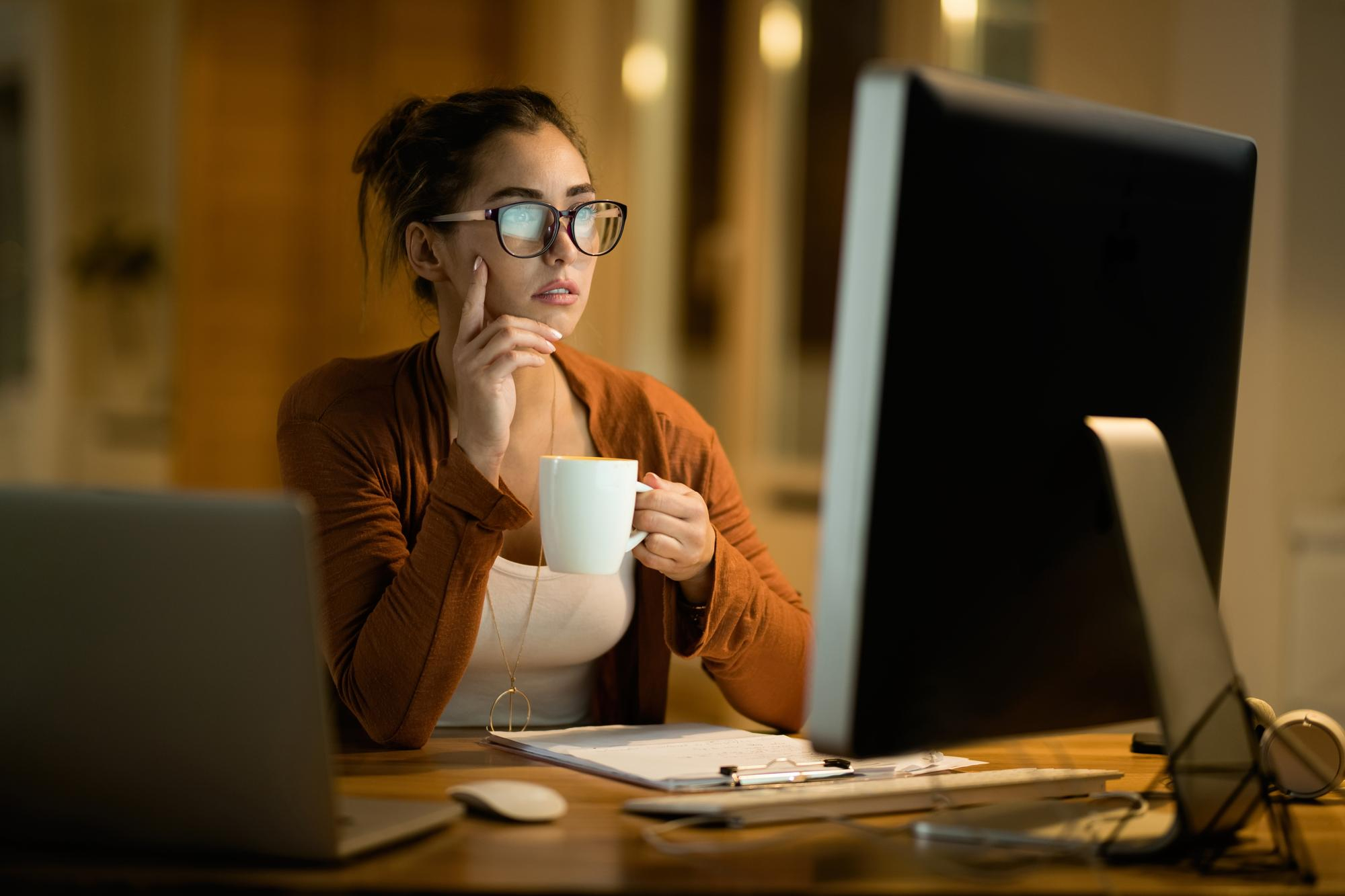 woman thinking - Payroll BPO