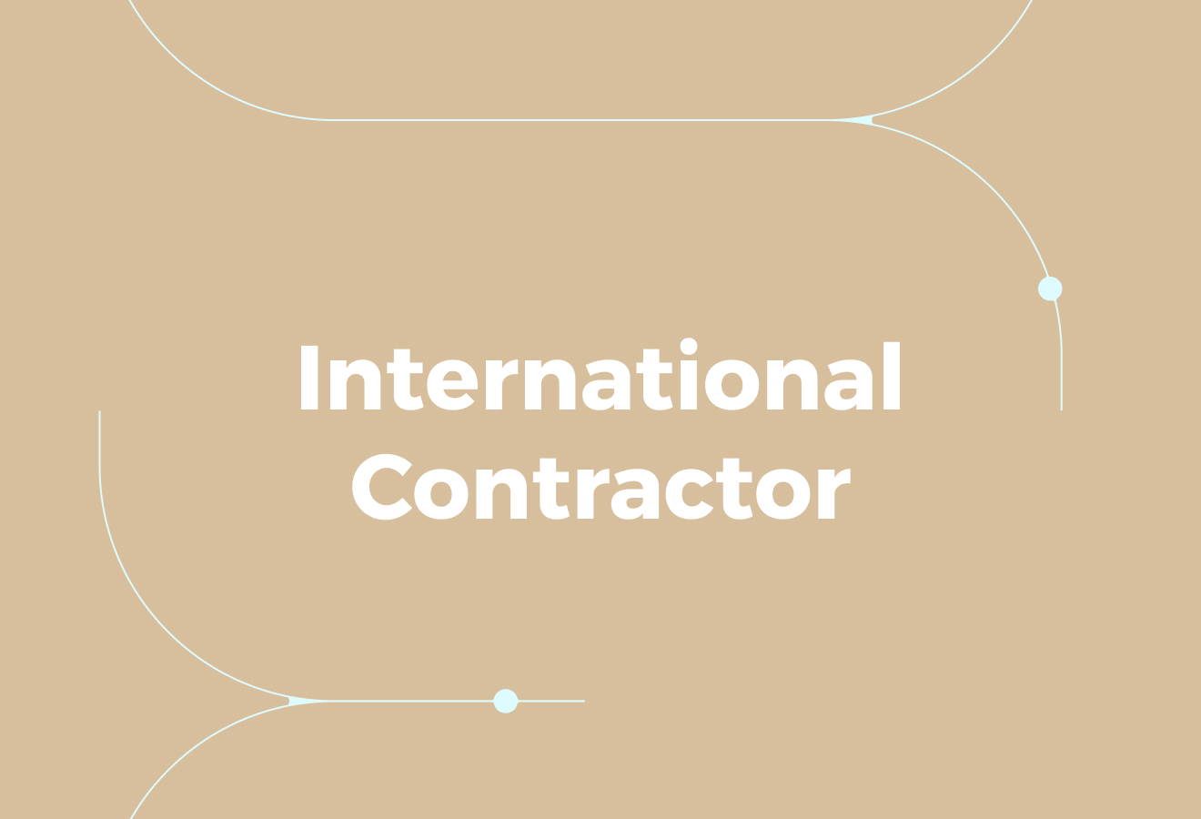 Who's an International Contractor?