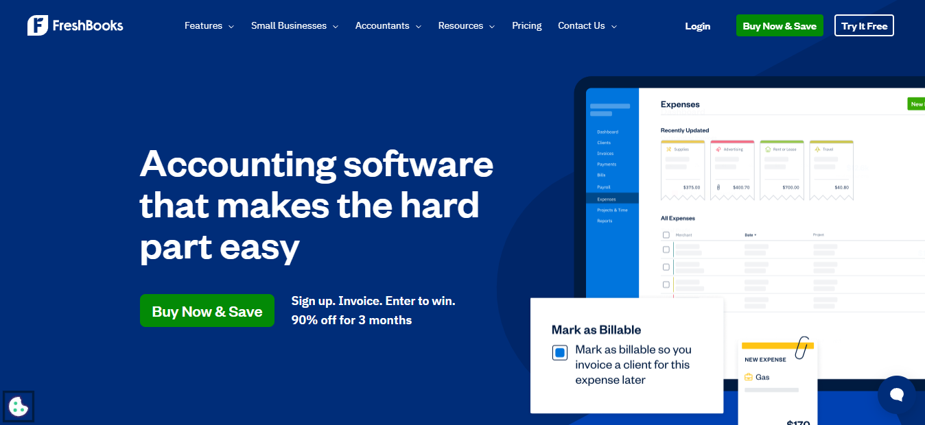 freshbooks - Best Accounting Software In the UAE