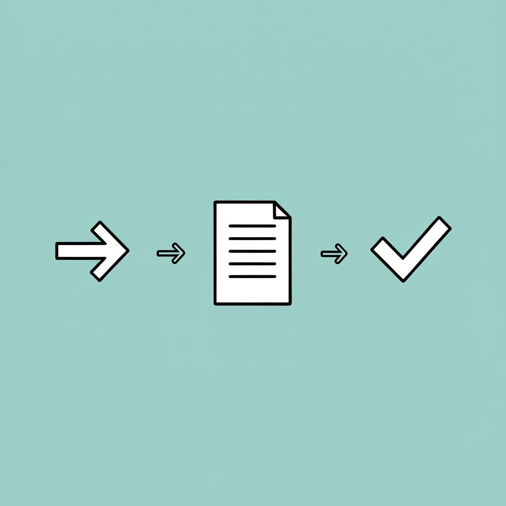 Three connected steps showing the sequential work permit application process in Egypt