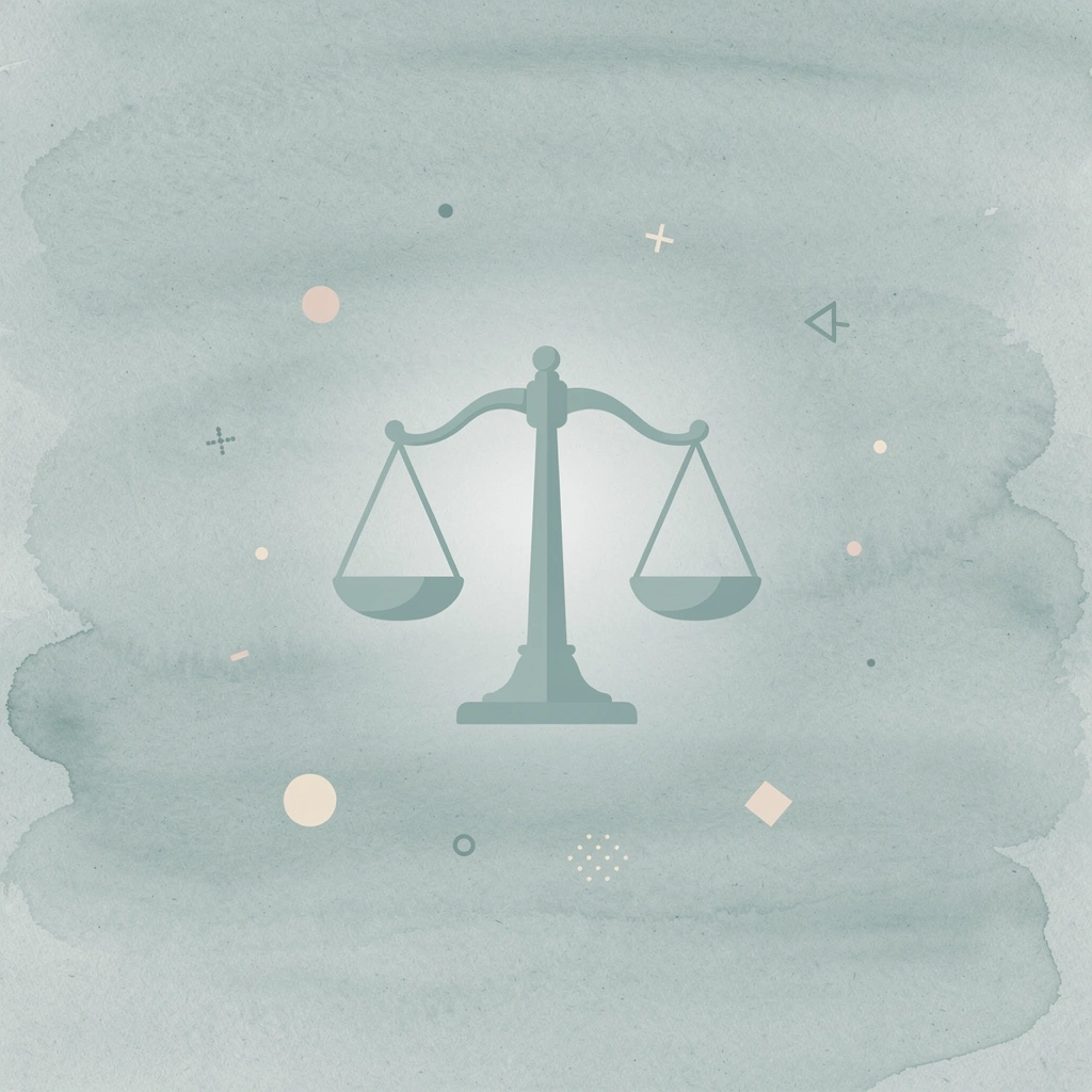 Scales of justice icon representing consistent compliance