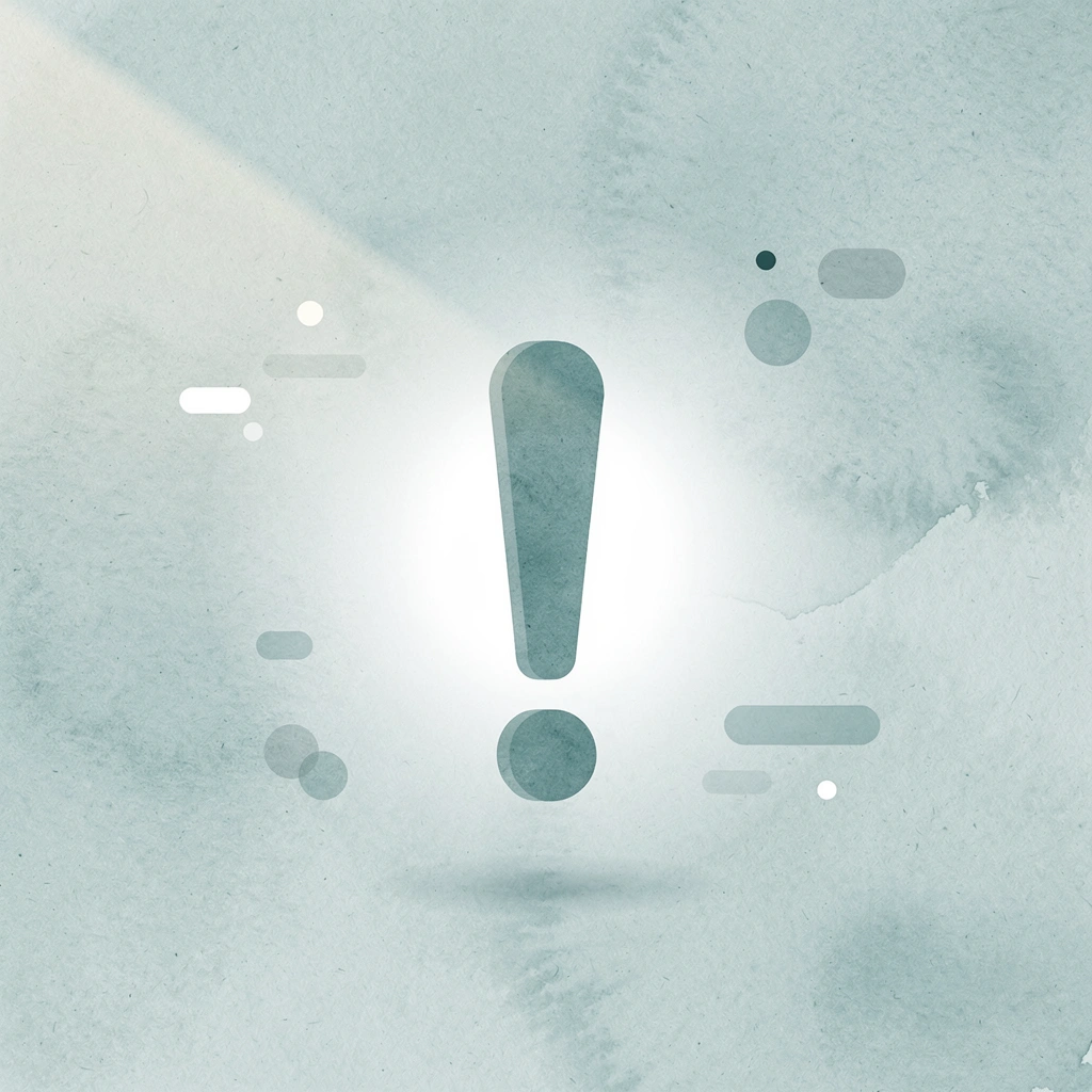 Warning icon highlighting the biggest mistake in visa processing