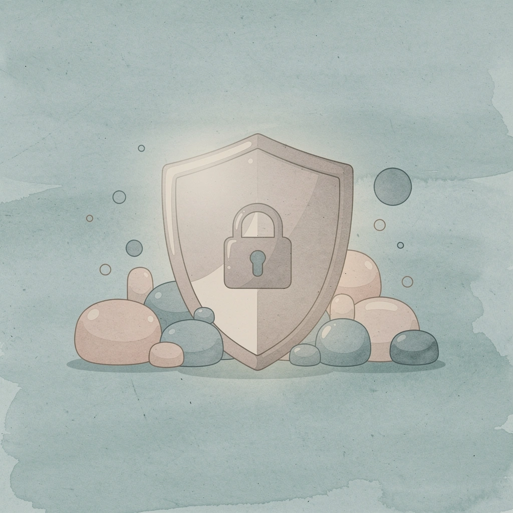 Shield protecting legal documents representing employee rights protection